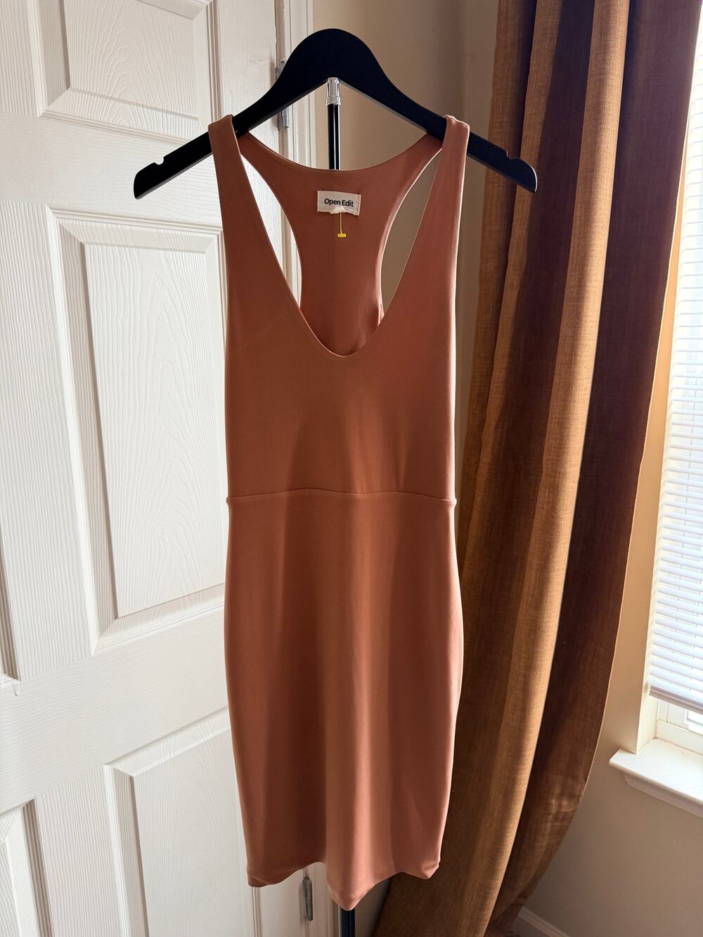 Open Edit tan racerback dress euc xs